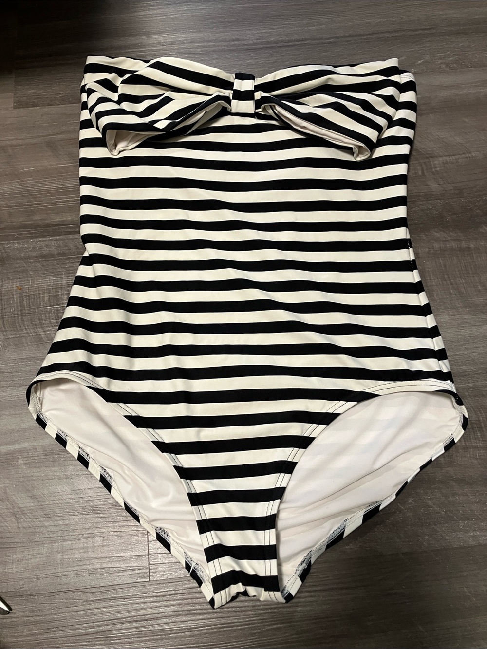 Georgica beach stripe Kate Spade one piece XL